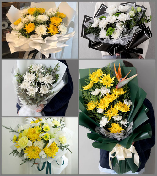 陕西渭南市富平县白事花束代送